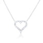 Diana M Jewels - 0.50 Cts Diamond Open-heart Pendant