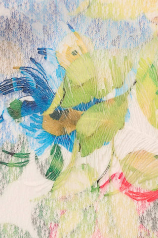 Adrianna Papell - Printed Embroidered Fit & Flare Dress