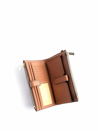 Michael Kors - Jet Set Travel large double zip Signature Logo Smartphone Wallet wristlet