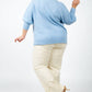 Estheme - Dolman Cashmere Long Sleeve Sweater - Plus