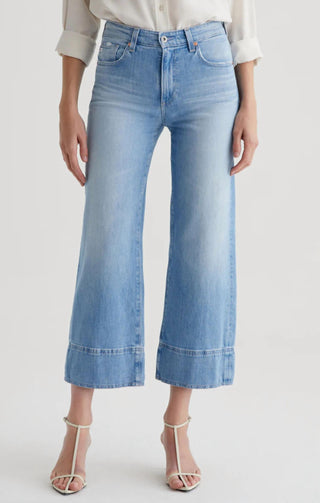 Ag Jeans - Saige Mid Rise Wide Leg Crop Jean
