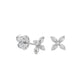 Diana M Jewels - 0.34 Cts Diamond Flower Stud Earrings