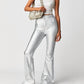 Free People - Jayde Metallic Flare Jeans