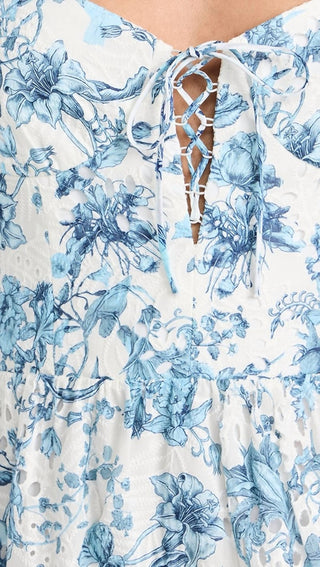 Alice + Olivia - Daisy Tiered Ruffle Mini Dress