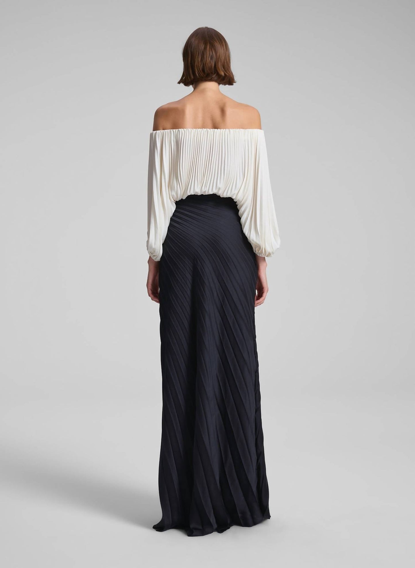 A.L.C. - Bianca Satin Pleated Maxi Skirt