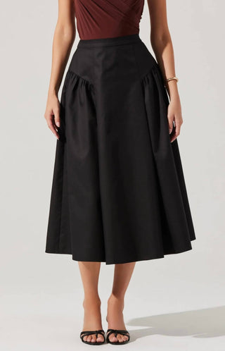 Astr - Laila Ruched Detail Midi Skirt