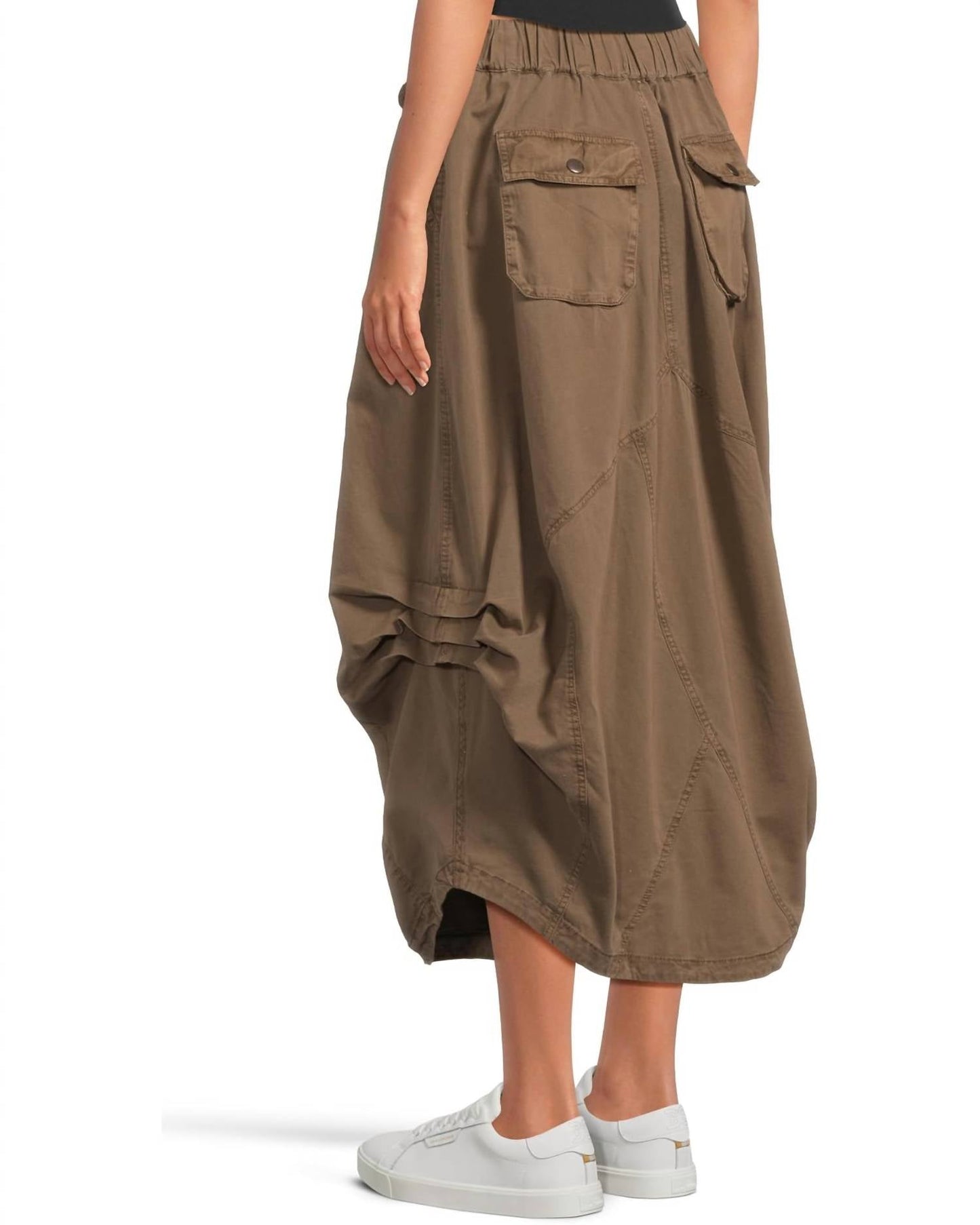 Free People - Willow Poplin Midi Skirt