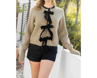 Thml - Bow Detail Knit Cardigan