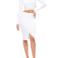 Kendall + Kylie - Compact Overlap Pencil Skirt