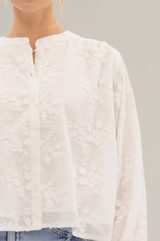 Entro - floral embroidered blouse