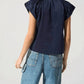 Cotelac - V-neck Cotton-blend Blouse