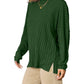 Basic Bae - Sophisticated Ribbed Knit Top