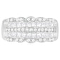 14K White Gold 1 1/7ct. TDW Round and Princess-Cut Diamond Ring(H-I, SI2-I1)