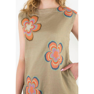 Thml - Sleeveless Flower Embroidered Dress
