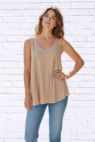 Diva Usa - Neutral Sleeveless Top