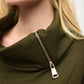 Joseph Ribkoff - Needle Rib Zipper Collar Cocoon Dress
