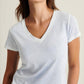 Patrick Assaraf - Pima Classic Rev Spray V-neck Top