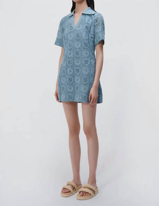 Jonathan Simkhai - Gabrielle Crochet Coverup Shirt Dress