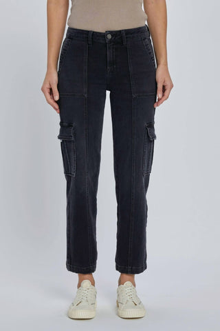 Hidden - Tracey Cropped Cargo Pocket Pants