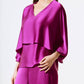 Joseph Ribkoff - Layered Batwing Sleeve Satin Top