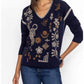 Johnny Was - JENAI WHIPSTITCH V-NECK PULLOVER