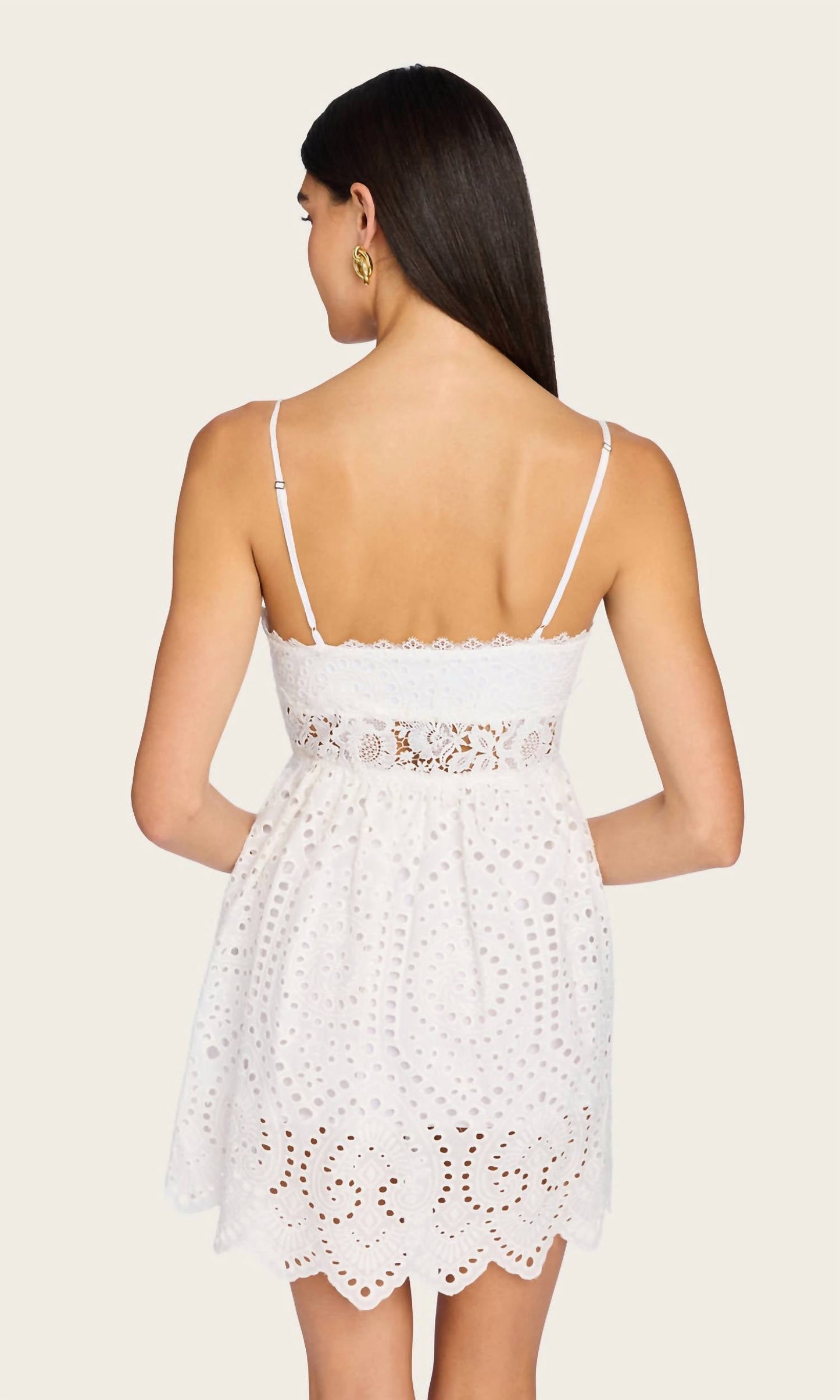 Generation Love - Lilia Cotton Eyelet Mini Dress