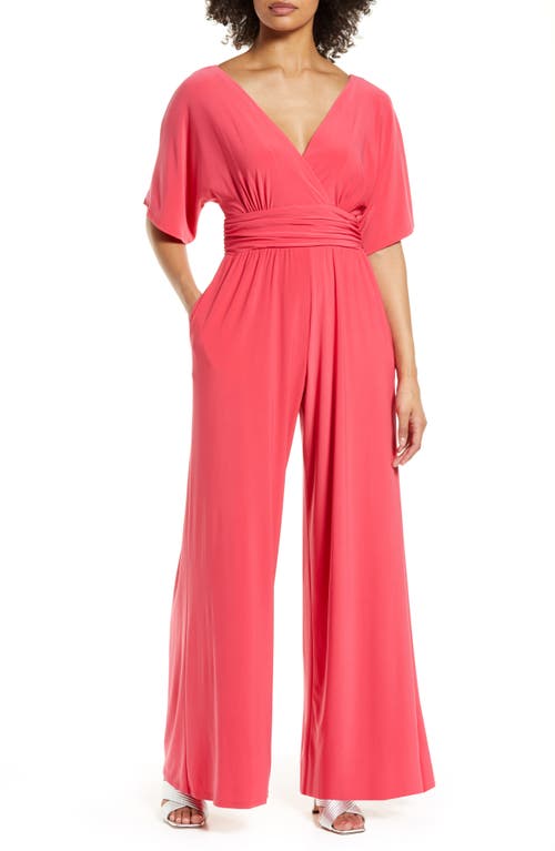 Eliza J Wide Leg Jumpsuit in Pink, Size 8