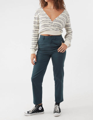 O'Neill - Seaside Striped Cropped Wrap Sweater