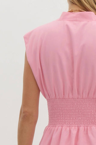 Entro - Zip Front Midi Dress