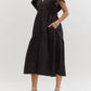 Entro - Women's Button Tiered Midi Dress