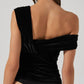 Astr - Holly Velvet Off The Shoulder Bodysuit