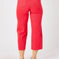 Judy Blue - High Waist Garment Dyed Tummy Control Crop Wide Leg Pants