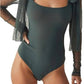 Free People - Tongue Tied Mesh Detail Bodysuit