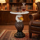 Eagle Head Accent Table Animal Statue End Table