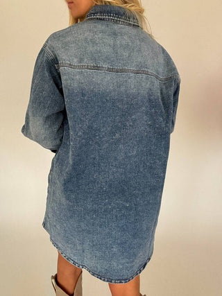 Veveret - Denim Button Down Dress