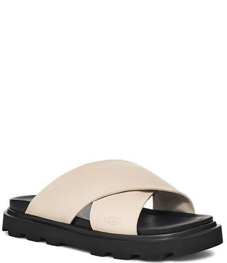 Ugg - Women's Capitelle Crossband Leather Slide Sandal