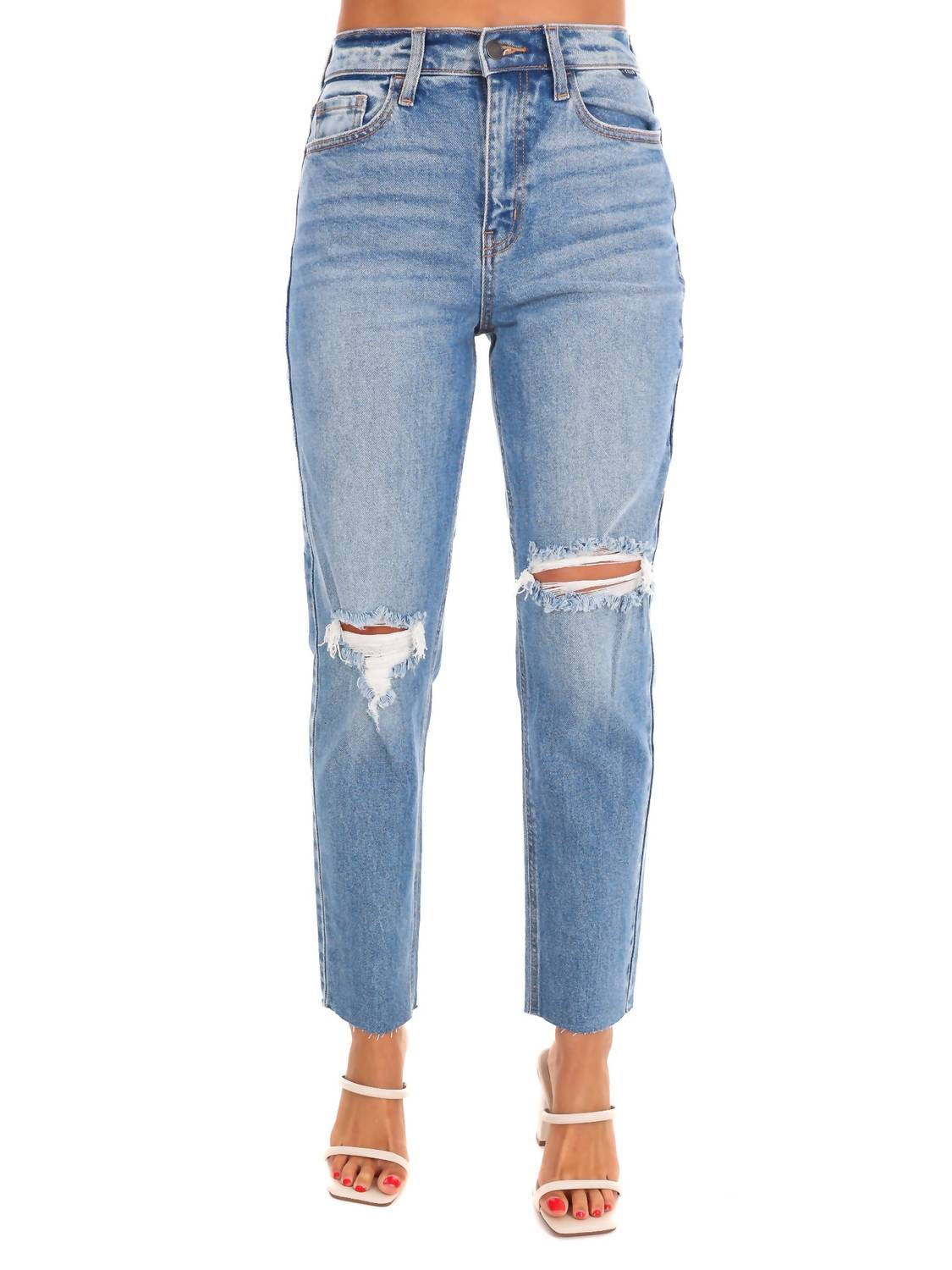 Cello - Let It Slide High Rise Ankle Mom Jean