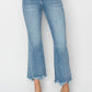 Risen - Step Hem Ankle Flare Jeans