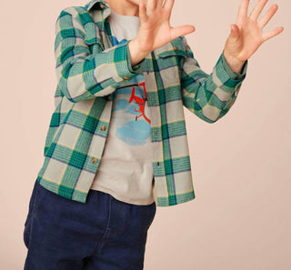 Tea Collection - Flannel Button Up Shirt
