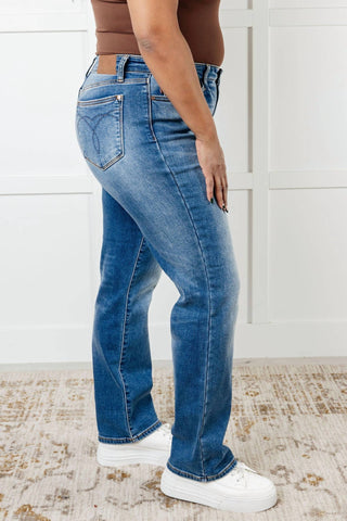Judy Blue - Vintage Wash Thermal Straight Jean
