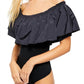 Free People - Poof Goes My Heart Ruffle Bodysuit