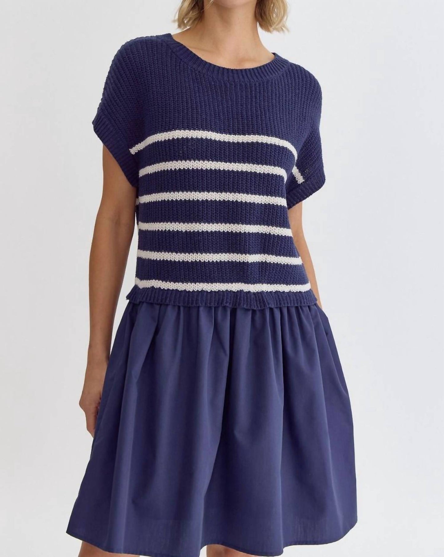 Entro - Striped Layered Dress