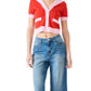 Steve Madden - Aden Short Sleeve V-neck Sweater