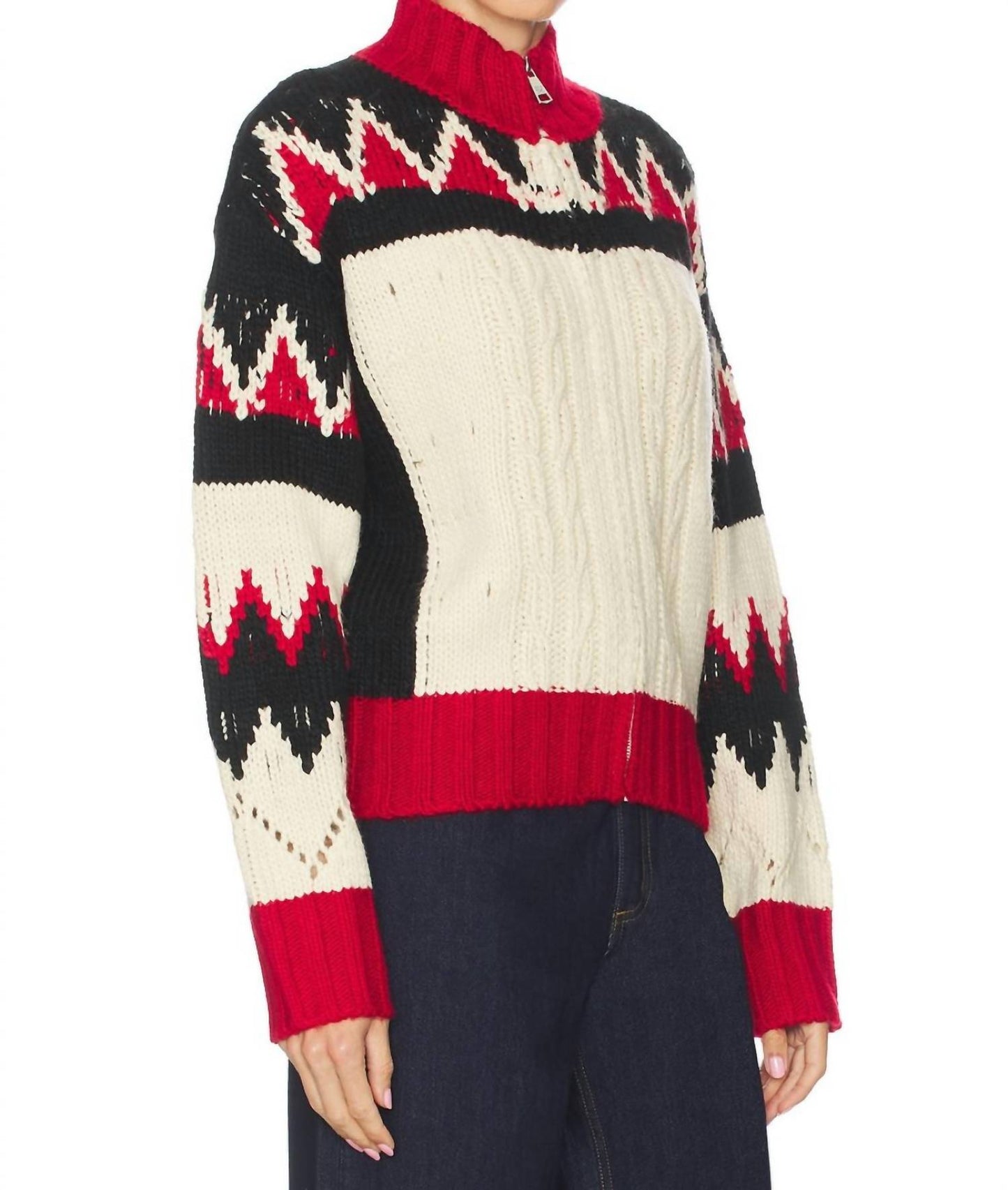 Steve Madden - Patterned Sweater Jacket