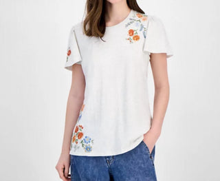 Driftwood - Embroidered Flutter Sleeve Shirt