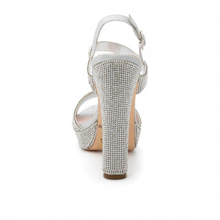 Blossom Footwear - Platform Rhinestone High Heel Sandals