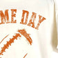 2&Moon - Women's Game Day Football Graphic Crop Tee
