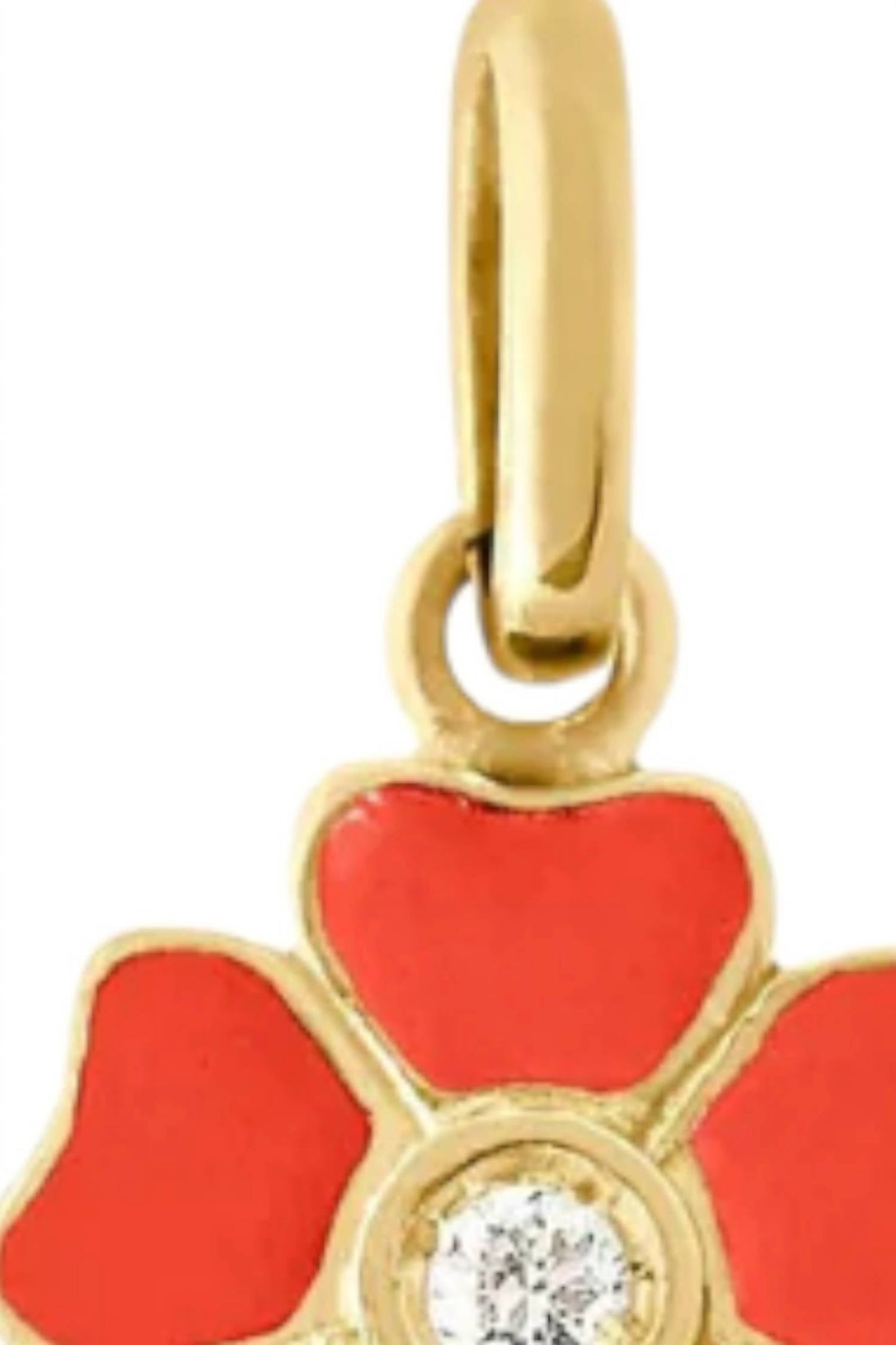 Gigi Clozeau - Women's Flower Resin Diamond Pendant