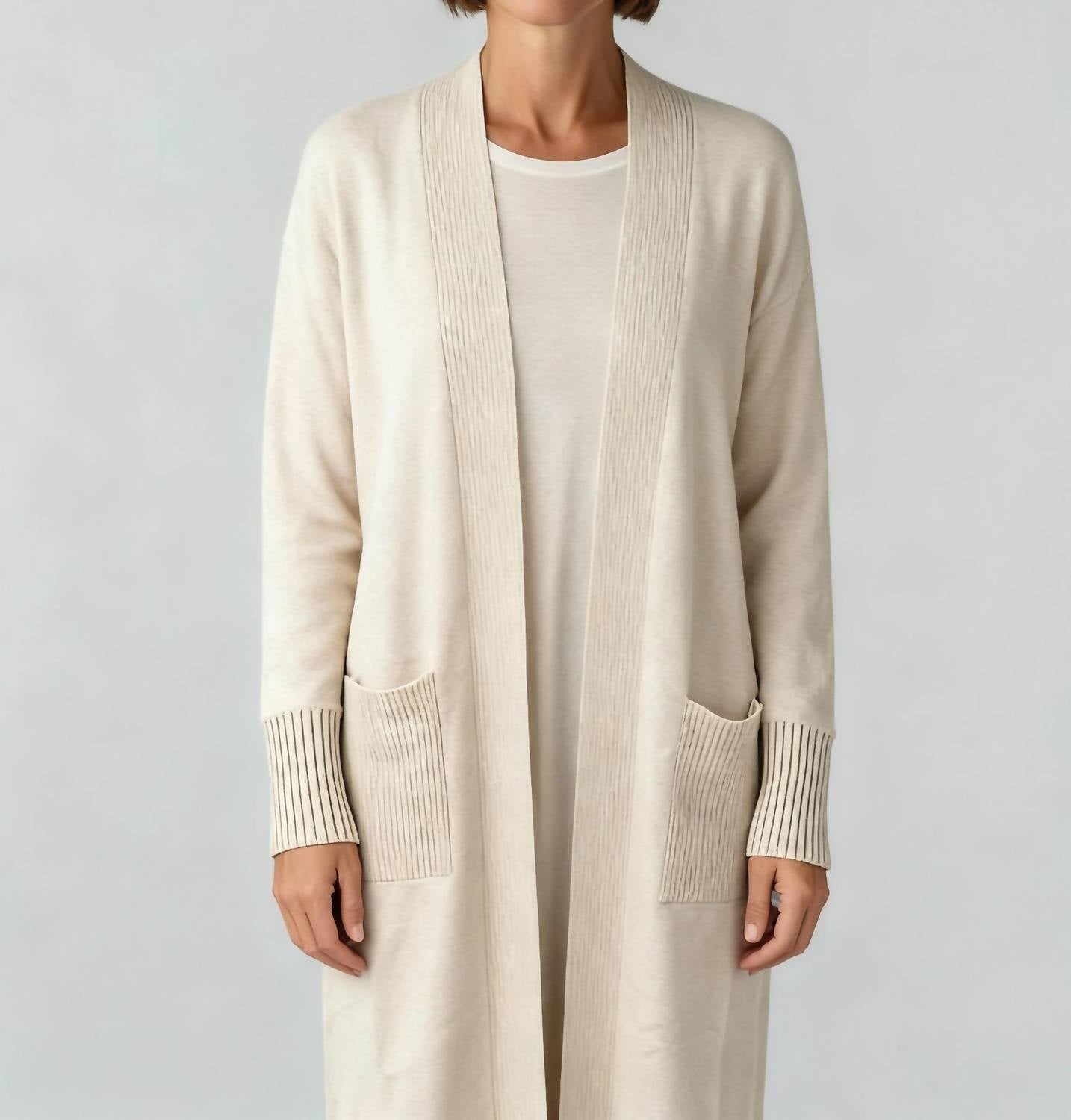 Aqua - Long Sleeve Textured Sweater