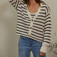 By Together - Knit Sweater Striped V-Neck Cardigan